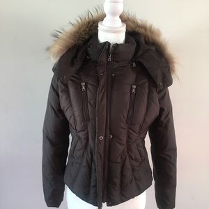 Andrew Marc Fur Trimmed Hood Puffer Jacket
